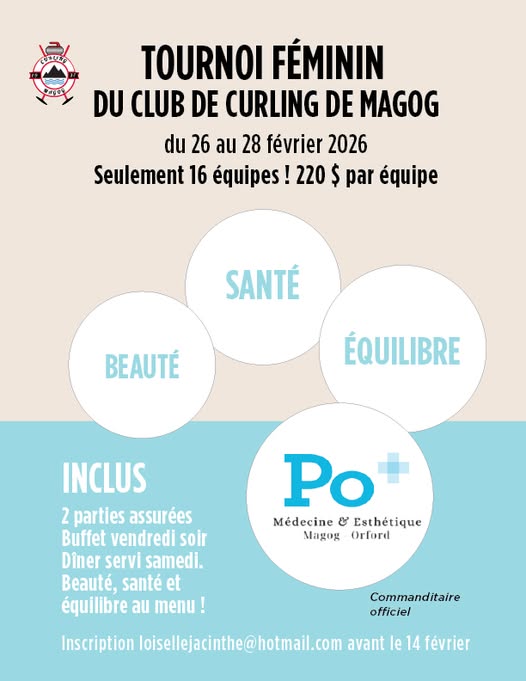 Affiche Tournoi Féminin Magog